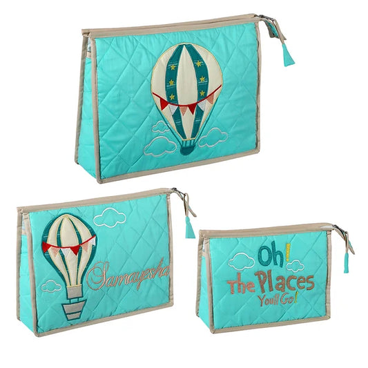 Cappadocia 3-Pouch Set (Sea Green)