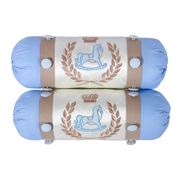 Royal Steed Cot Bedding Set (Blue)