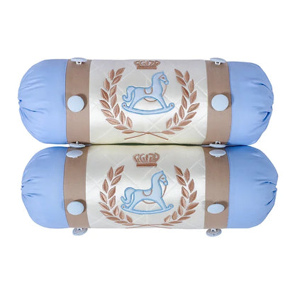 Royal Steed Cot Bedding Set (Blue)