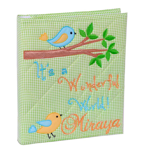 Chirping Birdies File and Pouch Set (Green)