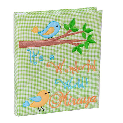 Chirping Birdies File and Pouch Set (Green)