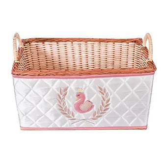 Ivy Swan Open Basket (Coral)