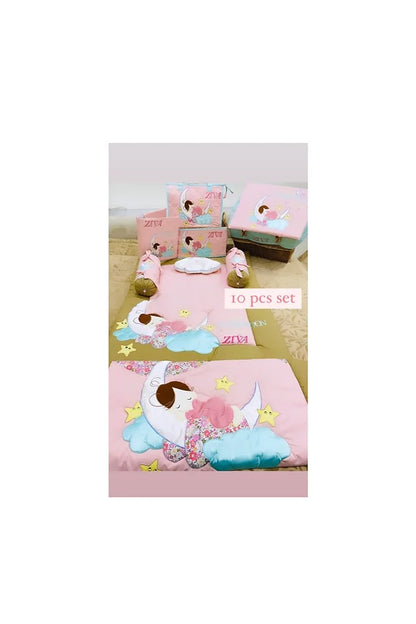 10pcs Love U to Moon Baby Trousseau (Peach)