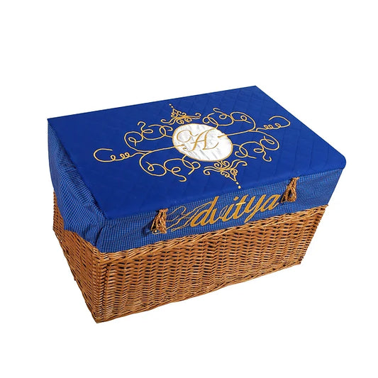 Versailles Trunk Basket (Royal Blue)