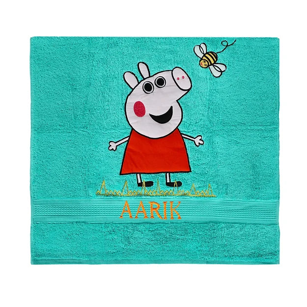 Peppa Medium Towel (Sea Green)