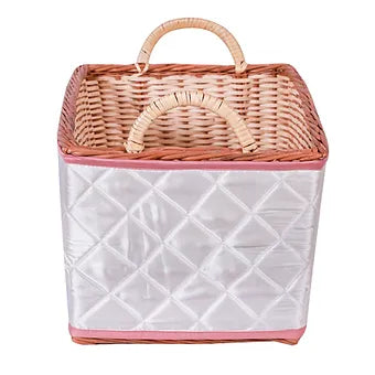 Ivy Swan Open Basket (Coral)