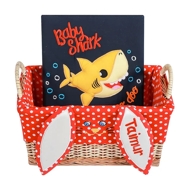 Bunny Basket and File Hamper (Red)