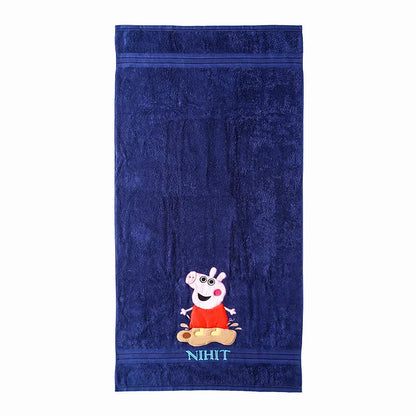 Peppa Large Towel (Navy Blue)