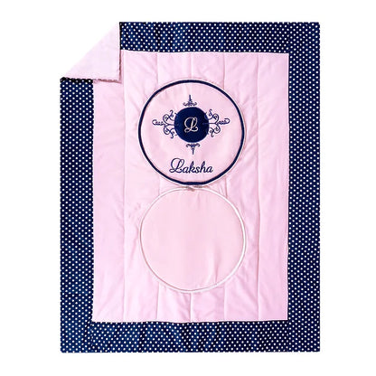 Royal Crest Travel Cushion cum Quilt (Pink)