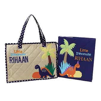 Little Dino Tote and File Set