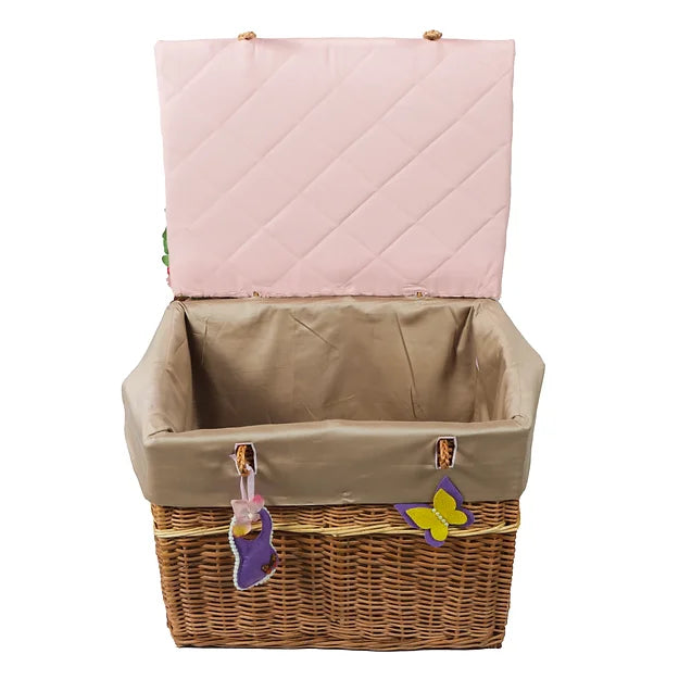 Love U to Moon Quilt-in-a-LidBasket (Peach)