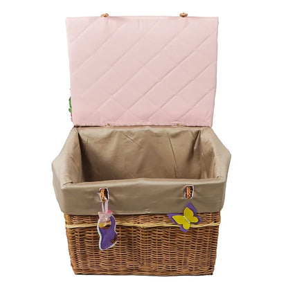 Love U to Moon Quilt-in-a-LidBasket (Peach)