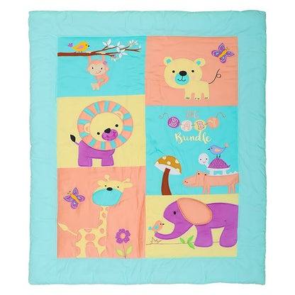 Animals R my Playmates Quilt (Sea Green)