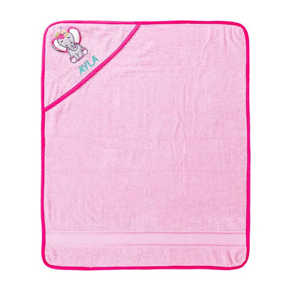 Ellie Towel Wrap with Cap (Pink)