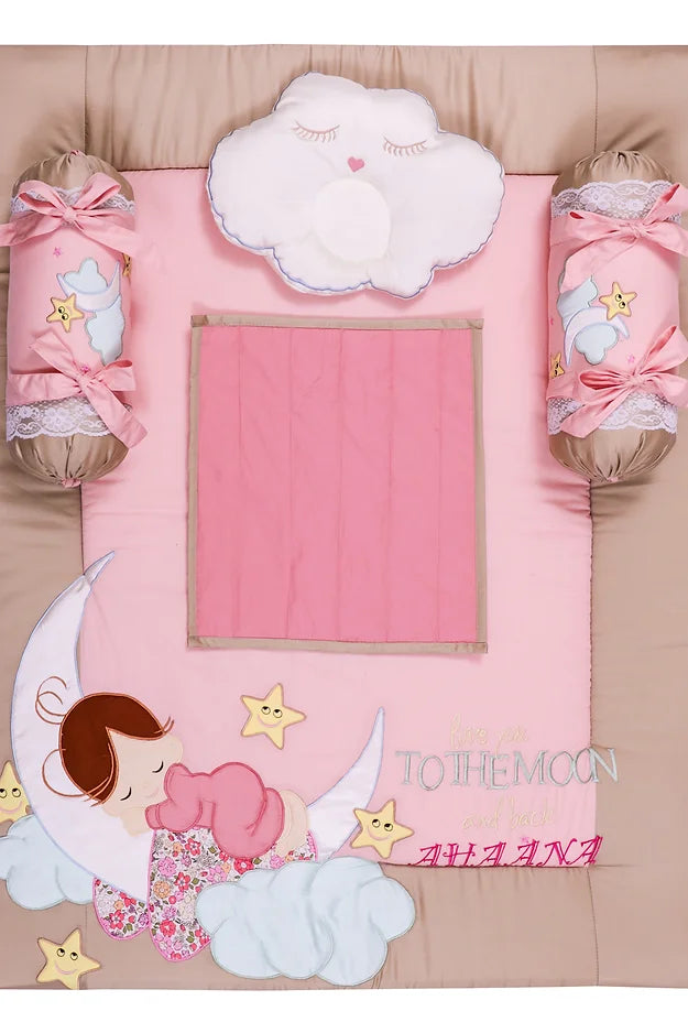 10pcs Love U to Moon Baby Trousseau (Peach)