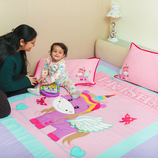 Unicorn Double Bedding Set (Pink)