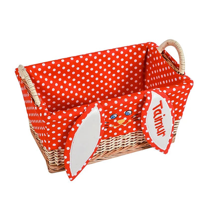 Bunny Basket and File Hamper (Red)