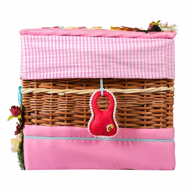 Swan Medium Basket with Embellishments