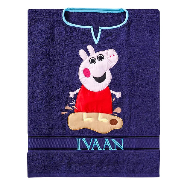 Peppa Large Poncho (Navy Blue)