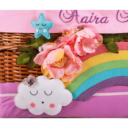 Unicorn Trunk Basket with embellishments (Lavender)