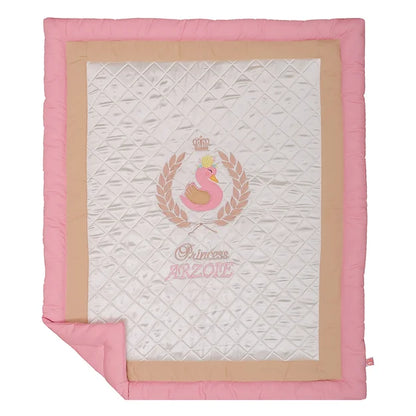 Ivy Swan Quilt-in-a-Basket (Coral)