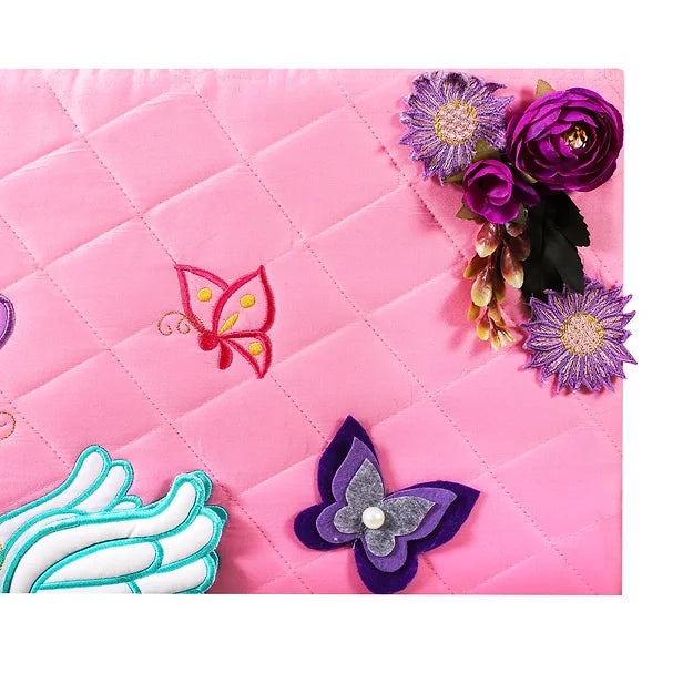 Unicorn Medium Basket with embellishments (Pink)