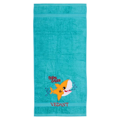 Baby Shark Towel (Teal)