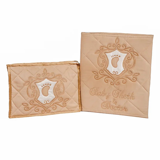 Royal Crest File and Pouch Set (Beige)