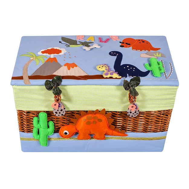 Little Dino Medium Basket (Blue)