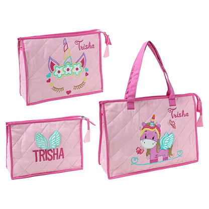 Unicorn Pouch Set (Pink)