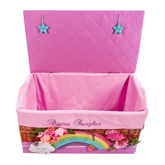 Unicorn Trunk Basket with embellishments (Lavender)