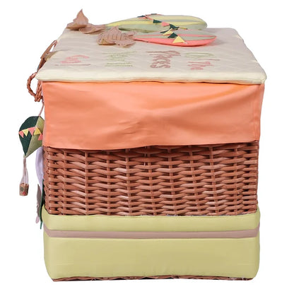 Cappadocia Medium Basket with Embellishments (Lemon)