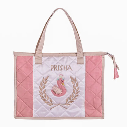 Ivy Swan Tote Bag (Coral)