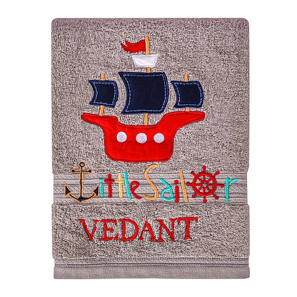 Little Sailor Towel (Grey)