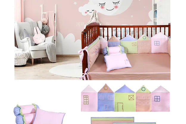 Bergen Houses Flexi-Cot Bedding Set (Pink)