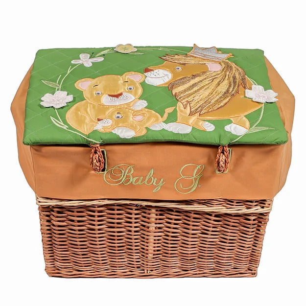 Lion Family" 4pcs Basket Hamper (Green)