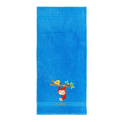 Little Monkey Towel (Blue)