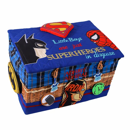 Superhero Medium Basket with Embellishments