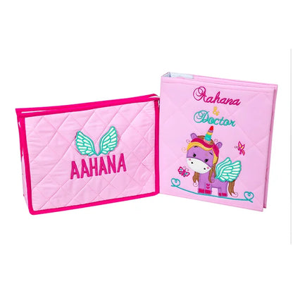 Unicorn File and Pouch Set (Pink)