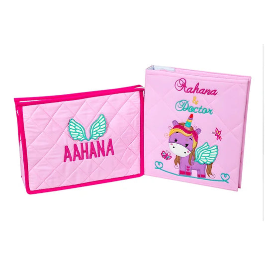 Unicorn File and Pouch Set (Pink)