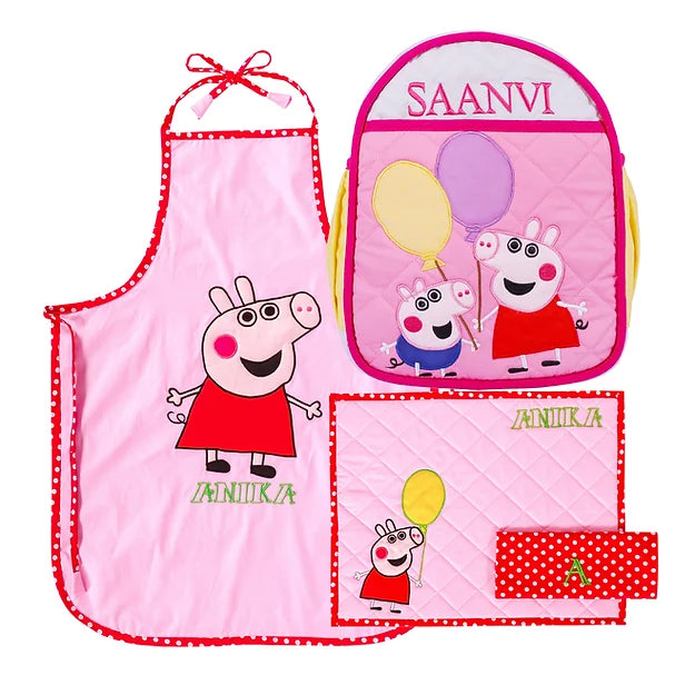 Peppa 4pcs School Set (Pink)