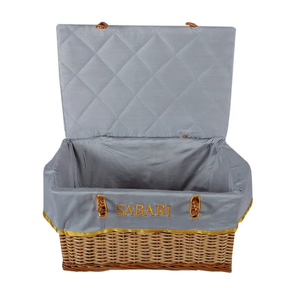 Royal Crest Small Basket (Light Grey)