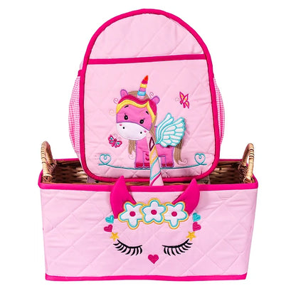 Unicorn Open Basket and Bag Hamper