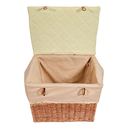 "Lion Family" Cushion and Basket Hamper (Lemon)