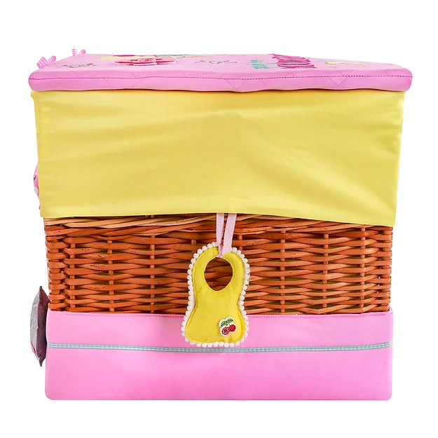 Love U to Moon Medium Basket with embellishments (Pink)