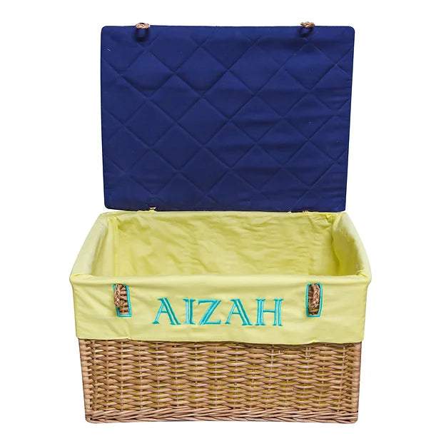 Love U to Moon Small Basket (Blue)