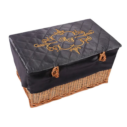 Royal Crest Small Basket (Charcoal)