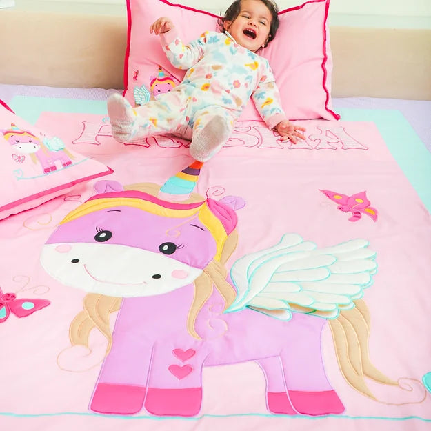 Unicorn Double Bedding Set (Pink)