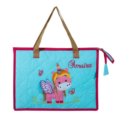 Unicorn Tote Bag (Sky Blue)