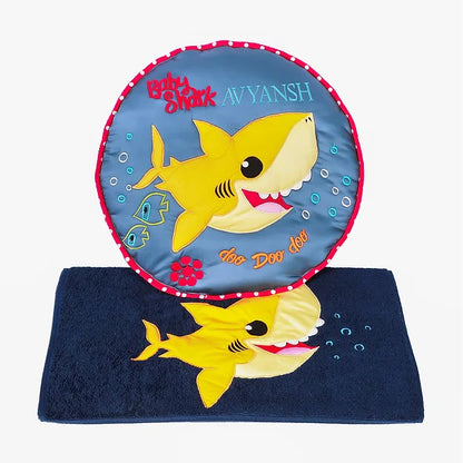 Baby Shark 2pcs Travel Quilt Hamper